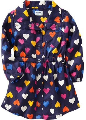 Old Navy Heart-Print Shirtdresses for Baby