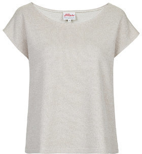 Topshop Womens **Lightweight Sweat Top by Annie Greenabelle - Oatmeal