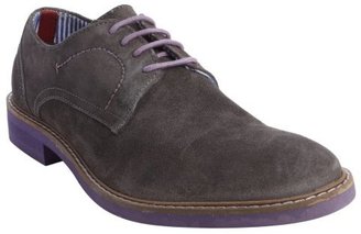 Ben Sherman grey and purple suede lace up 'Flyn' oxfords