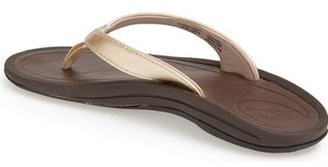 OluKai 'Kalupa Kai' Leather Flip Flop