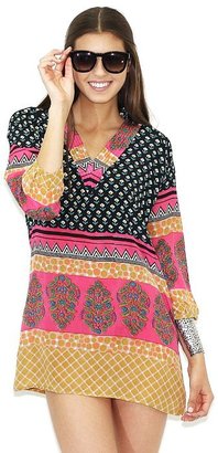 Tolani Chandra Dress in Black/Pink