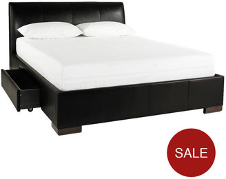 Nova Faux Leather Storage Bed Frame With Optional Mattress