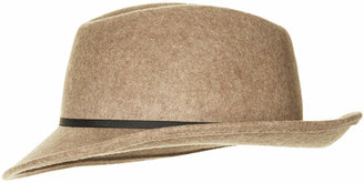 Topshop Asymmetric brim fedora hat
