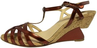 Christian Louboutin Burgundy Patent leather Sandals