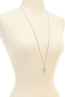Forever 21 Faux Stone Cube Necklace
