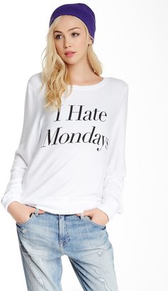 Wildfox Couture I Hate Mondays Baggy Beach Pullover
