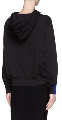 Nobrand 'Maclaine' blackbird print contrast hoodie