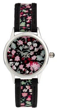 Oasis Dark Flower Strap Watch - Multi