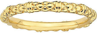 Fine Jewelry Personally Stackable 18K Yellow Gold Over Sterling Silver Stackable 1.5mm Cable