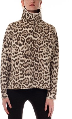 Vanessa Bruno Baguera Jacquard Leopard Sweater