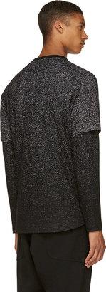 Public School Black Speckled Layered Sweater