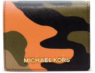 MICHAEL Michael Kors Jet Set Camo Travel Flap Card Holder