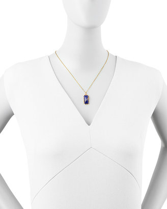 Lana Abra Lapis Rectangle Pendant Necklace