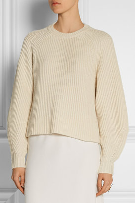 The Row Finn ribbed cashmere and silk-blend sweater