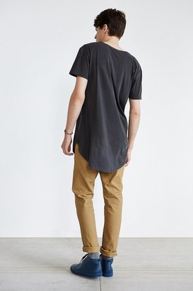 Urban Outfitters FUN Artists I Before E Curved Hem Long Tee