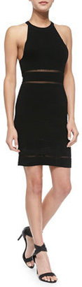 Parker Heathrow Knit Dress with Illusion Accents