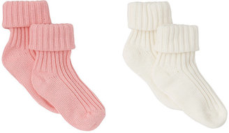 Mothercare Ribbed Boot Socks - 2 Pack