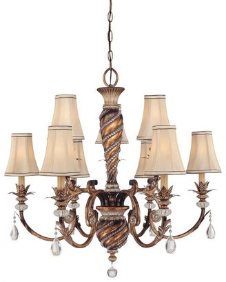 Minka Lavery The Great Outdoors GO 8567 Berkeley Collection Four Light Column Mount Lantern with Seeded Glass