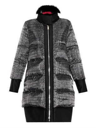 Moncler Gamme Rouge Janis fur-trimmed quilted down coat