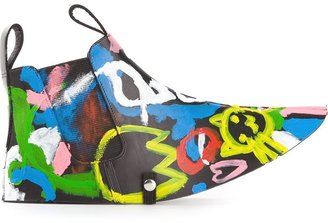 Comme des Garcons painted overshoes
