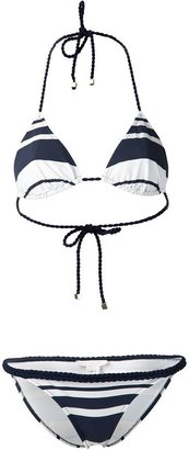 Chloé striped triangle bikini