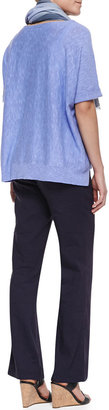 Eileen Fisher Boxy High-Low Top, Plume, Petite