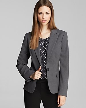 Jones New York Collection JNYWorks: A Style System by Julia One Button Blazer