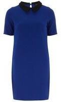 Dorothy Perkins Womens Blue Textured Shift Dress- Cobalt
