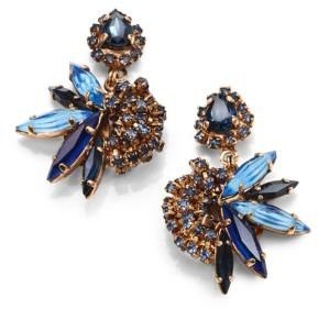 Erickson Beamon Swarvoski Crystal Envy Cluster Earrings