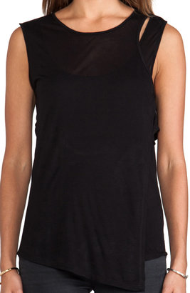 Heather Double Cut Out Tank