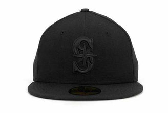 New Era Seattle Mariners Black on Black Fashion 59FIFTY Cap