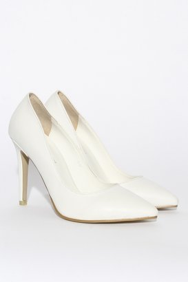 Glassworks White high heels