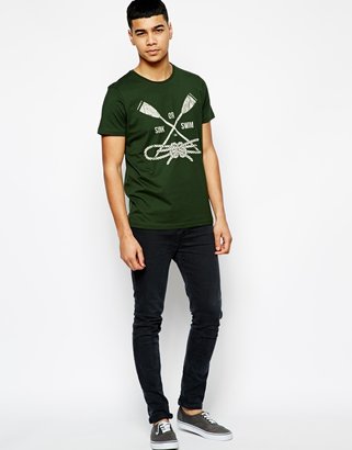 Jack and Jones T-Shirt With Sink Or Swim Print