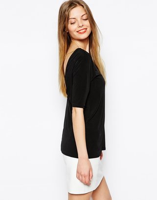 ASOS Tunic Top with V Back & Chain