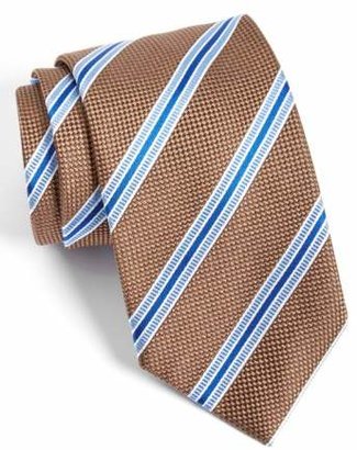 David Donahue Silk Stripe Tie