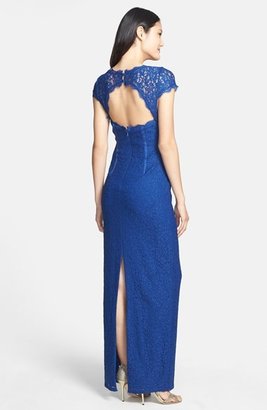 Adrianna Papell Lace Column Gown