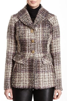 Jessica Simpson Shawl Collar Tweed Coat
