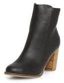 Dorothy Perkins Womens Black heeled ankle boots- Black