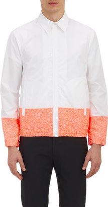 Jil Sander Contrast-Bottom Shirt Jacket-White
