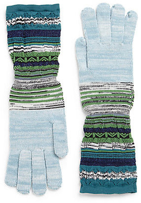 Missoni Striped Knit Gloves
