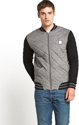 Voi Jeans Reform Mens Diamond Quilted Bomber Jacket
