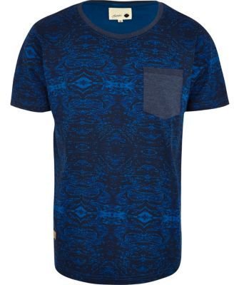 Humör Blue abstract print t-shirt