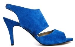 Farah Shoesissima Colbolt Suede Strap Heeled Sandals 'Available from UK 8-12' - Cobalt