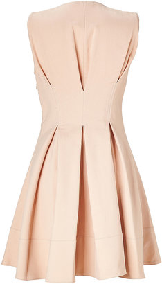 Vanessa Bruno Blush Cotton-Linen Pleated Dress Gr. 38