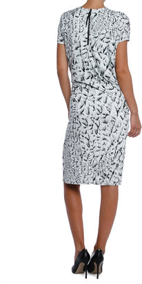 Helmut Lang Strata Print Jersey Dress