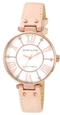 Anne Klein Ladies Peach Leather Watch