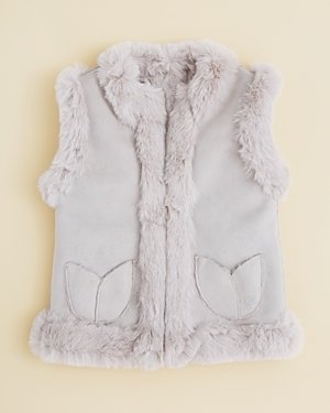 Tartine et Chocolat Girls' Faux Fur Lined Vest - Sizes 2-6