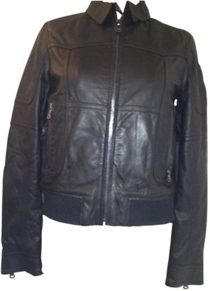 D&G 1024 D&G Black Leather Jacket