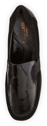 Sesto Meucci Celie Patent Leather & Suede Shoe, Black