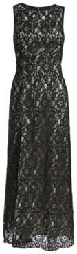 Chase 7 Black polyester sleeveless floral lace